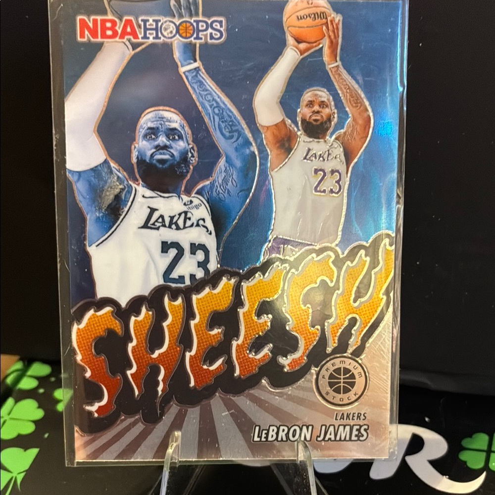 Panini Lakers Card with Bold Orange 'Sheesh' Design